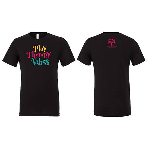 Play Therapy Vibes Black T Shirt Heartland Play Therapy Institute Inc